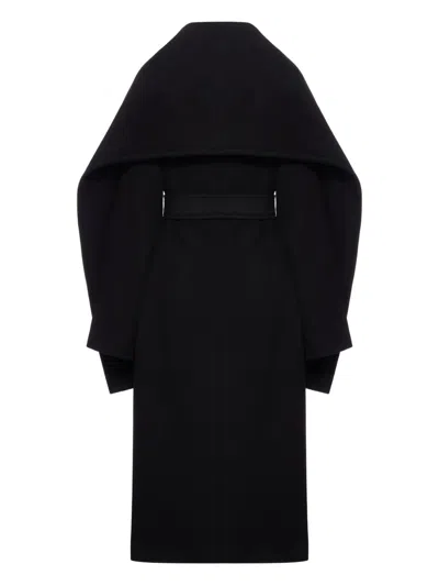 Sportmax Max Mara  Wool Coat In Black