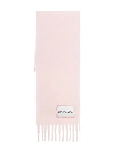 Sportmax Max Mara  Wool Scarf In Pink