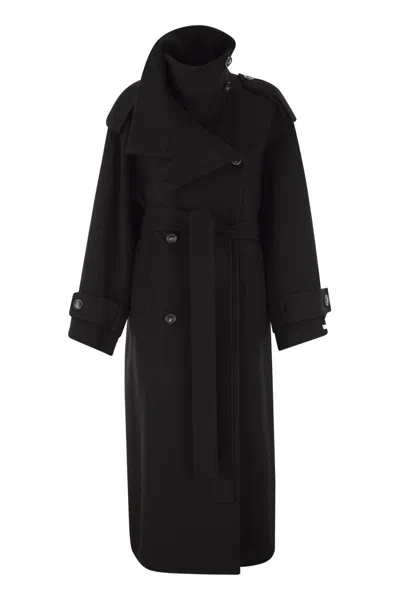Sportmax Coats In Black