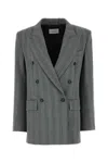 Sportmax Embroidered Stretch Wool Blend Merlot Blazer