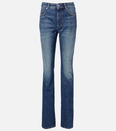 Sportmax Mid-rise Slim Jeans In Blue