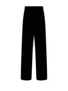 Sportmax Mid-rise Straight Leg Trousers In Black