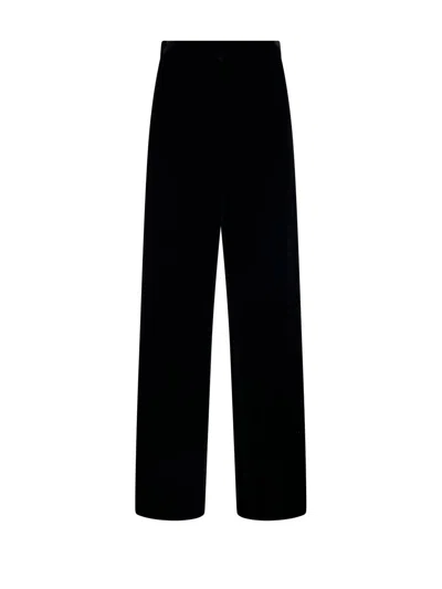Sportmax Mid-rise Straight Leg Trousers In Black