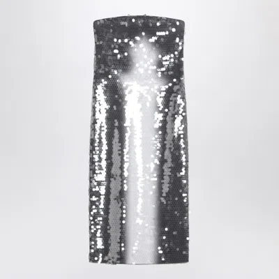 SPORTMAX SPORTMAX MIDI DRESS WITH GRADIENT SEQUIN EFFECT