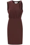 Sportmax Cris Silk-blend Georgette Midi Dress In Red