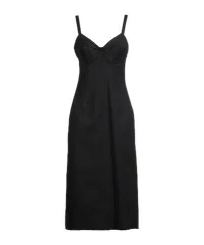 Sportmax Midi Dresses In Black