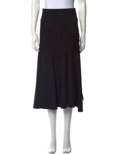 Pre-owned Sportmax Midi Length Skirt In Black