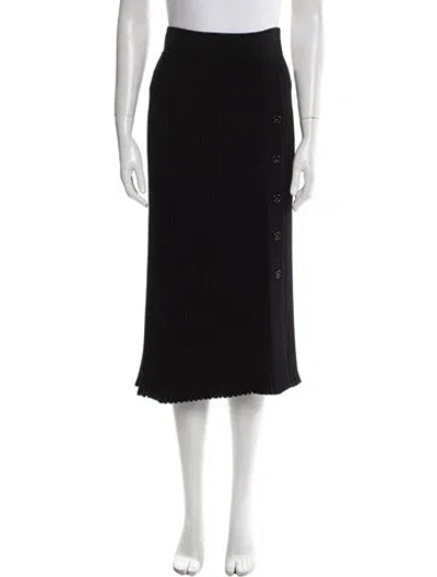 Pre-owned Sportmax Midi Length Skirt In Black