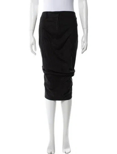 Pre-owned Sportmax Midi Length Skirt In Black