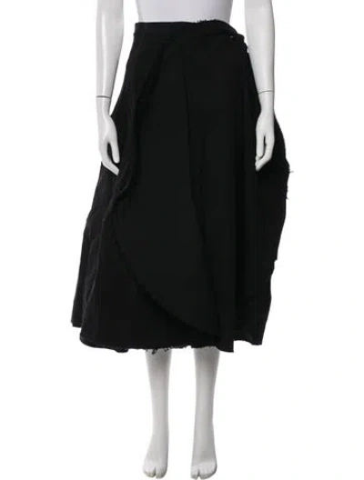 Pre-owned Sportmax Midi Length Skirt In Black