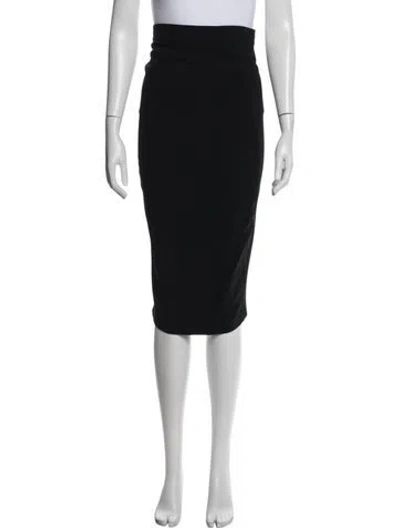 Pre-owned Sportmax Midi Length Skirt In Black