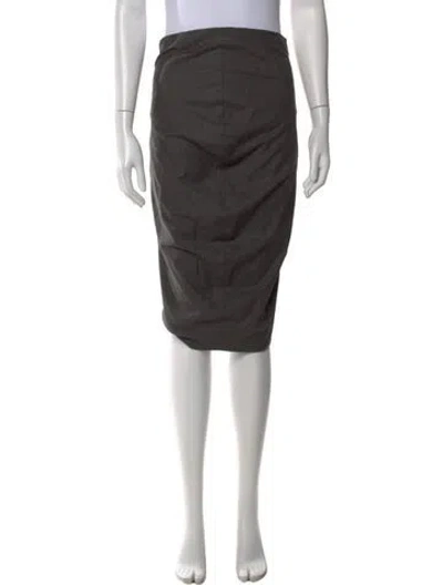 Pre-owned Sportmax Midi Length Skirt In Gray