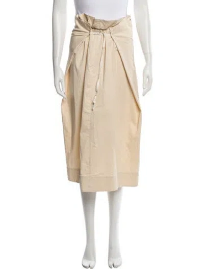 Pre-owned Sportmax Midi Length Skirt In Neutral