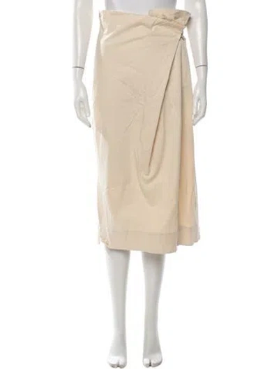 Pre-owned Sportmax Midi Length Skirt In Neutrals