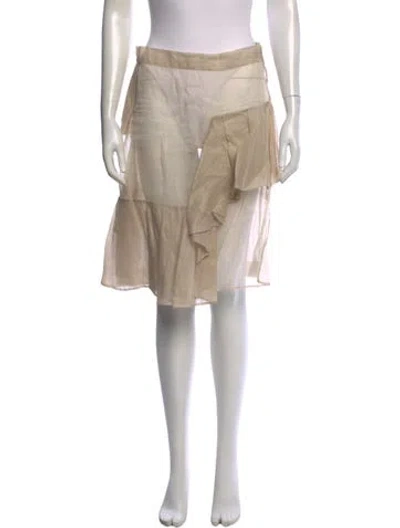 Pre-owned Sportmax Midi Length Skirt In Neutrals
