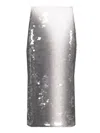 Sportmax Midi Sequin Skirt In Multi