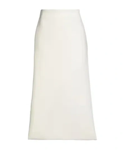 Sportmax Midi Skirts In White