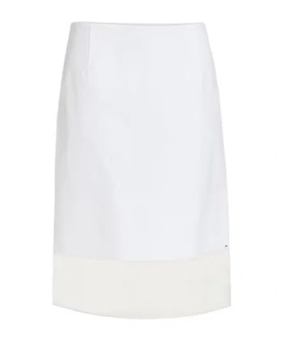 Sportmax Midi Skirts In White