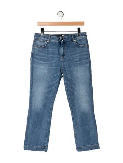 Pre-owned Sportmax Mid-rise Flared Jeans In Blue