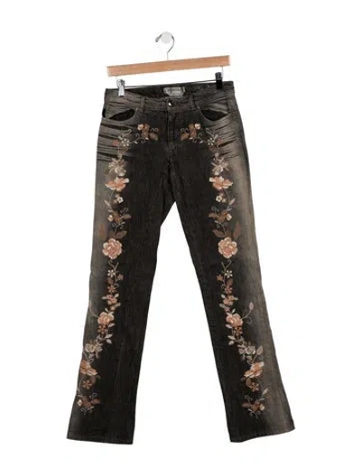 Pre-owned Sportmax Mid-rise Flared Jeans In Grey
