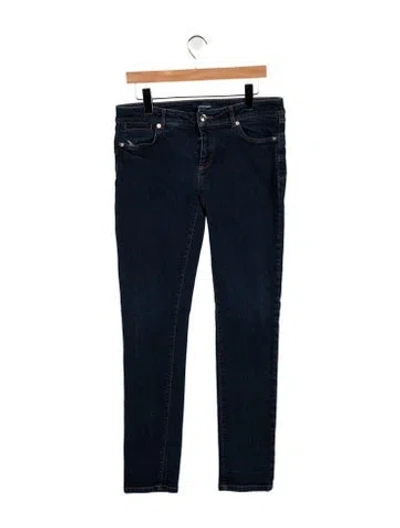 Pre-owned Sportmax Mid-rise Skinny Leg Jeans In Blue
