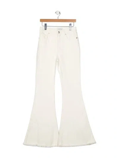 Pre-owned Sportmax Mid-rise Wide Leg Jeans In White