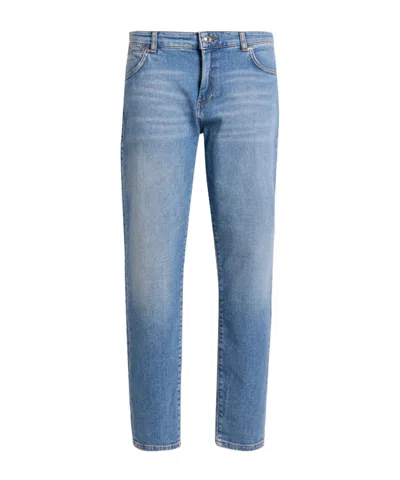 Sportmax Mid-wash Jeans In Blue