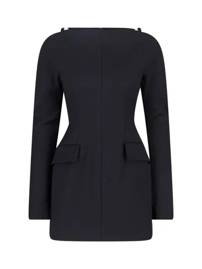 Sportmax Mini Dress In Black