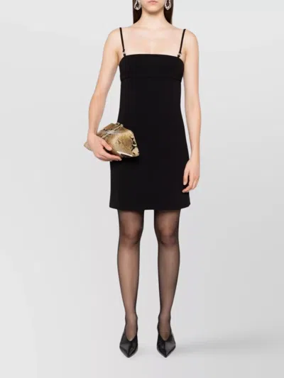 Sportmax Mini Dress Girls Back Cut-out In Black