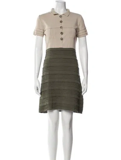 Pre-owned Sportmax Mini Dress In Green