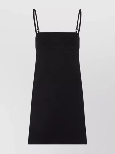 Sportmax Mini-length Sleeveless Dress Adjustable Straps In Black