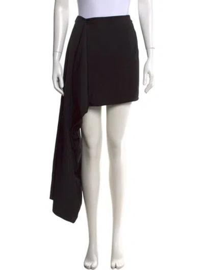 Pre-owned Sportmax Mini Skirt In Black