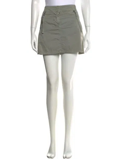 Pre-owned Sportmax Mini Skirt In Grey