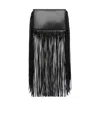 Sportmax Mini Soffy Bag In Nappa With Fringes In Black