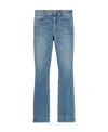 Sportmax Mini Trumpet Jeans Pants In Blue