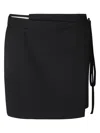 Sportmax Mini Wrap Skirt In Black