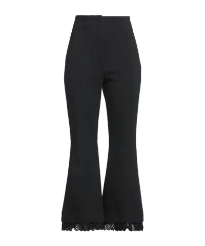 Sportmax Minimalist Flared Pants In Black