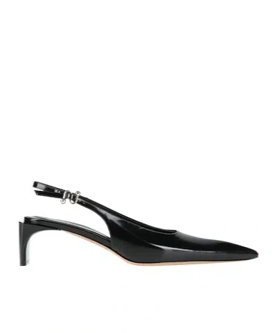 Sportmax Minimalist Patent Leather High Heels In Black