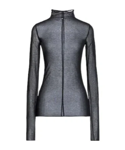 Sportmax Minimalist Turtleneck Knit Sweater In Black