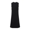 Sportmax Mirto Open-back Cady Dress In Black