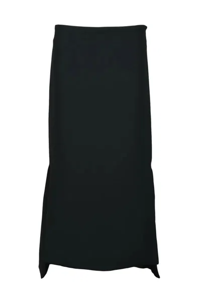 Sportmax Modern Black Midi Skirt