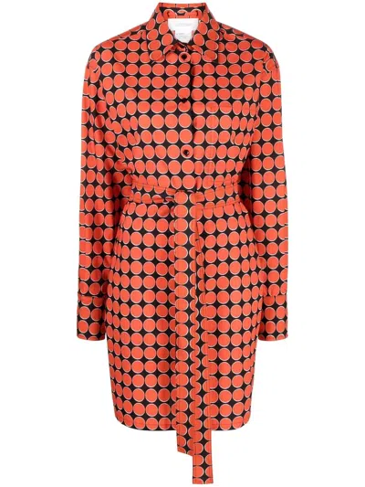 Sportmax Monogram-print Shirt Dress