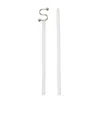 Shop Sportmax Monogram Thin Belt With Buckle In Vanilla
