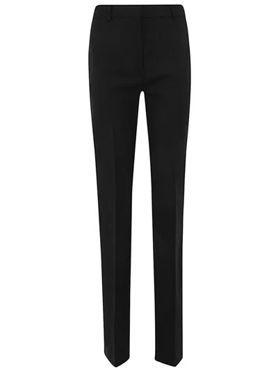 Sportmax Jersey Trousers With Back Pockets And Belt Loops In Black