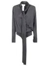 Sportmax Moretto Blouse In Gray