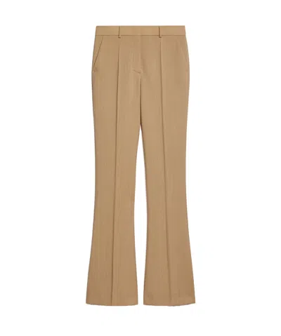 Sportmax Multi-pocket Bell Bottoms In Nude
