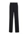 Sportmax Pants In Virgin Wool Blend In Black