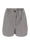 Sportmax Muscari - Cotton Sports Shorts In Multi