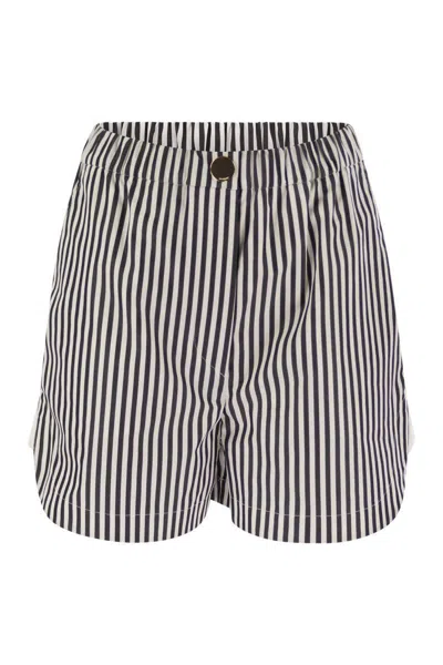 Sportmax Muscari - Cotton Sports Shorts In Multi