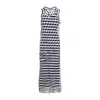 Sportmax Draped Sleeveless Long Dress With Layered Look